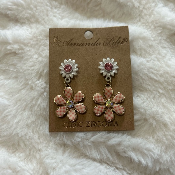 ⭐️ Sweet Lemon Pink & White Picnic Dress + FREE matching earrings - Picture 6 of 6